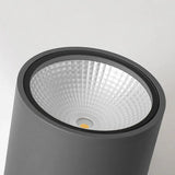 Black Cylindrical Porch Flush Outdoor Lights - Clowas