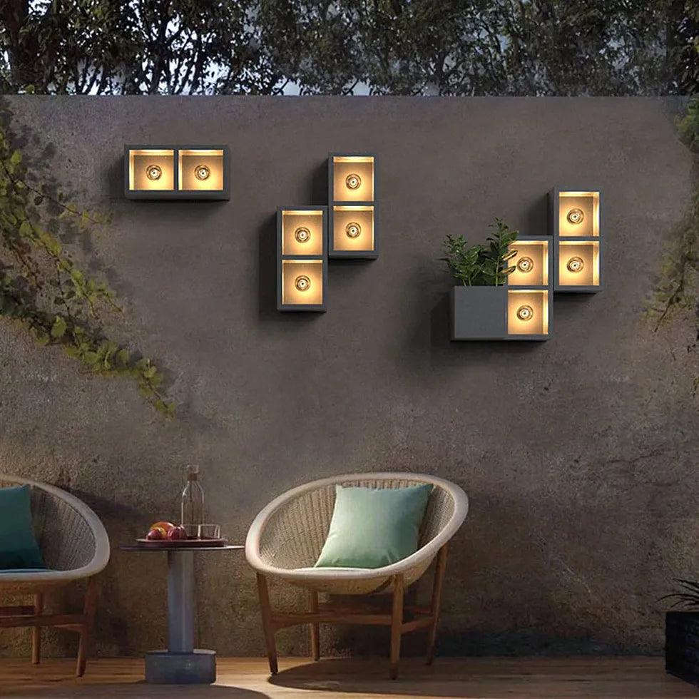 Cube Design decorative Outdoor Wall Lights - Clowas