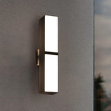 Geometry Rotatable Black Led Outdoor Wall Lights - Clowas