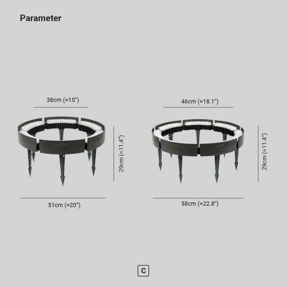 Ring Ground Spotlight Outdoor Lights - Clowas