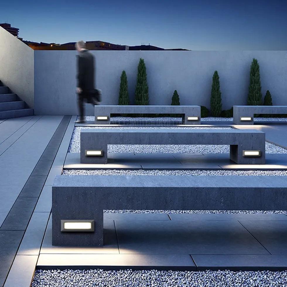 Sleek Rectangular Step Brick Lights - Clowas