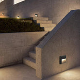 stairway wall lighting with sensor black - Clowas