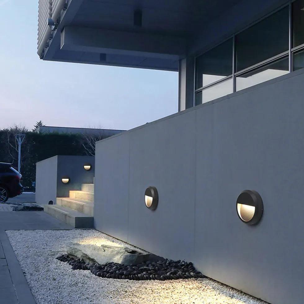stairway wall lighting with sensor black - Clowas