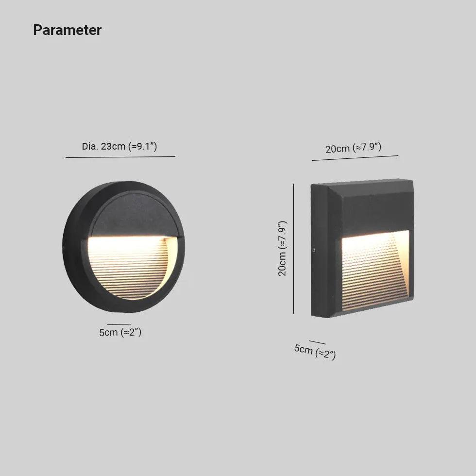 stairway wall lighting with sensor black - Clowas