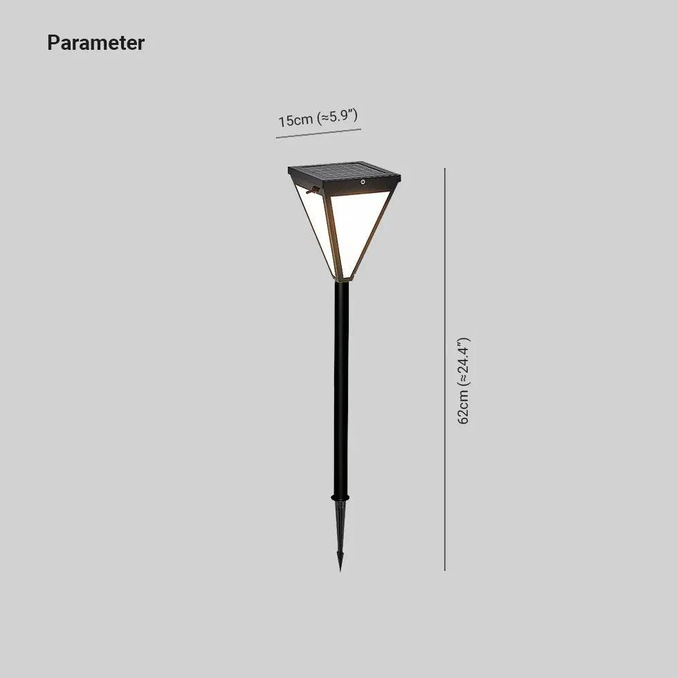 Diamond shaped Led solar Bollard Lights - Clowas