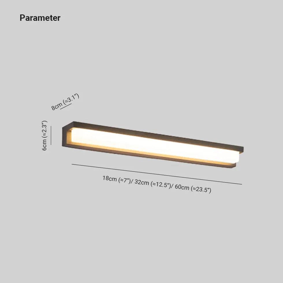 Rectangula Led Modern Outdoor Wall Lights - Clowas