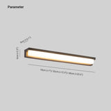 Rectangula Led Modern Outdoor Wall Lights - Clowas