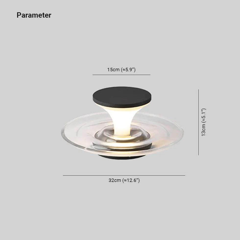 Flared Funnel Shape Outdoor Pillar Lights - Clowas