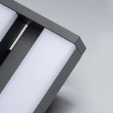 Warm White Rectangular Outdoor Up and Down Wall Lights - Clowas