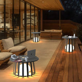 Black Table Garden Outdoor Floor Lamps - Clowas