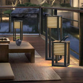 Venetian Blinds Cuboid Outdoor Floor Lamps - Clowas