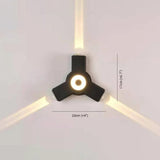 Outdoor Led Black Up and Down Lights - Clowas