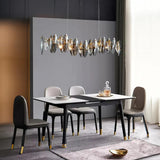 Oval Blade Crystal Dining Room Chandelier - Clowas