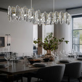Oval Blade Crystal Dining Room Chandelier - Clowas
