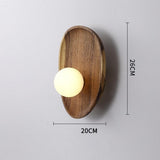 Modern Wooden Wall Light for Bedroom