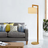Oval Shaped Soft Light Wooden Floor Lamp - Clowas