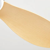 White Wooden Fan with Light - Clowas