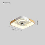 Ultra-Thin Macaron Ceiling Fan with Light