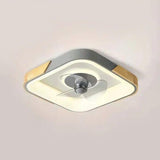 Ultra-Thin Macaron Ceiling Fan with Light