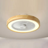 Mute Modern Wooden Ceiling Fan with Light - Clowas