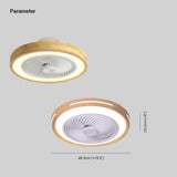 Mute Modern Wooden Ceiling Fan with Light - Clowas
