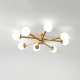 Radioactive Bulls Wooden Flush Ceiling Lights - Clowas