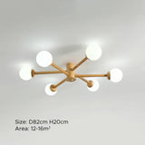 Radioactive Bulls Wooden Flush Ceiling Lights - Clowas