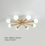 Radioactive Bulls Wooden Flush Ceiling Lights - Clowas
