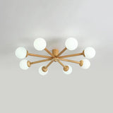 Radioactive Bulls Wooden Flush Ceiling Lights - Clowas