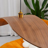 Streamlined Waves Vintage Wooden Pendant Light - Clowas
