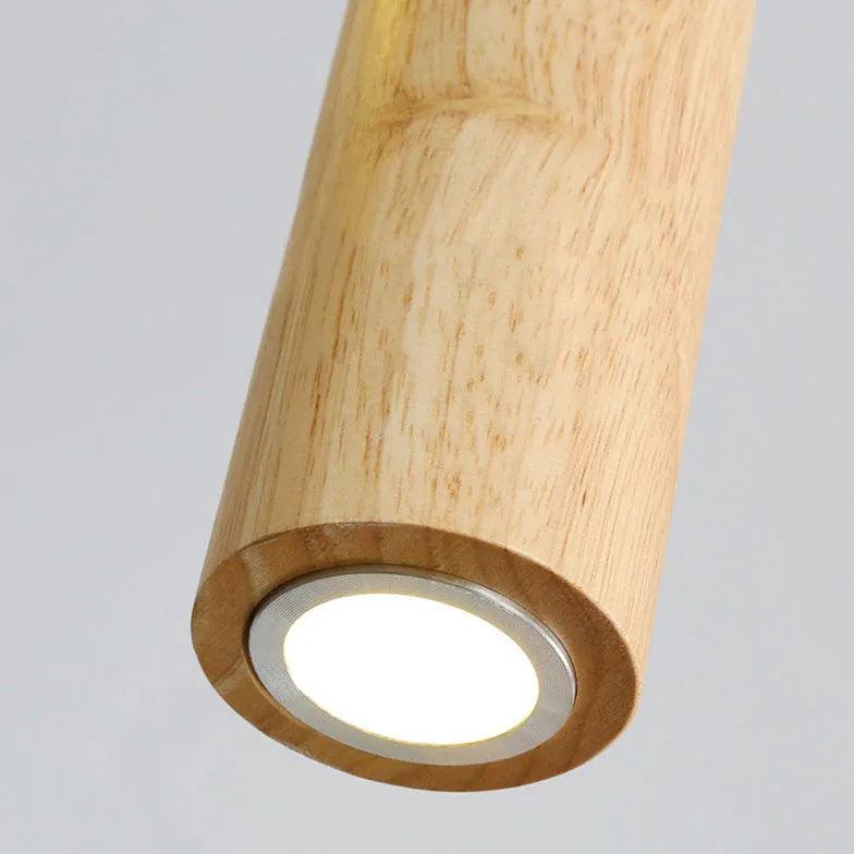Suspended Downlighting Kitchen Wooden Pendant Light - Clowas