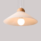 Umbrella-Shaped Wooden Modern Pendant Light - Clowas