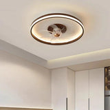 Minimalist Wooden Bedroom Light with Ceiling Fan