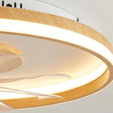 Minimalist Wooden Bedroom Light with Ceiling Fan