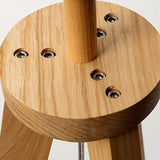 Cylindrical Beige Tripod Floor Lamp - Clowas