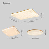 Soft Light Square LED Flush Ceiling Lights - Clowas