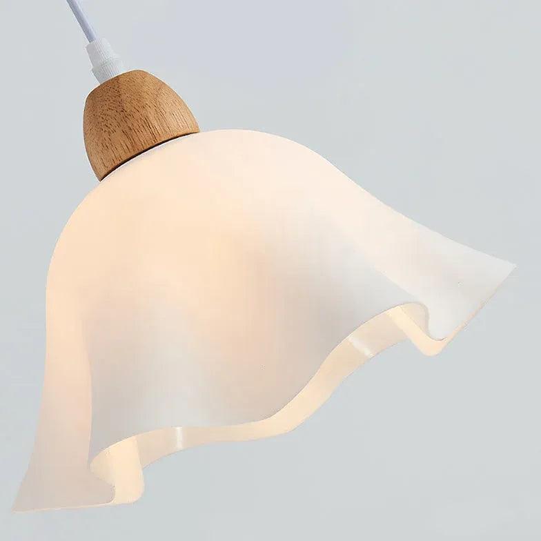 Curved Umbrella Dining Room White Pendant Light - Clowas