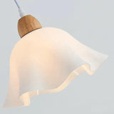 Curved Umbrella Dining Room White Pendant Light - Clowas