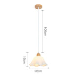 Curved Umbrella Dining Room White Pendant Light - Clowas