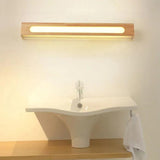 Geometry Brown Wooden Led Wall Lights - Clowas