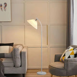 Pleated Arch Floor Lamp in Living Room