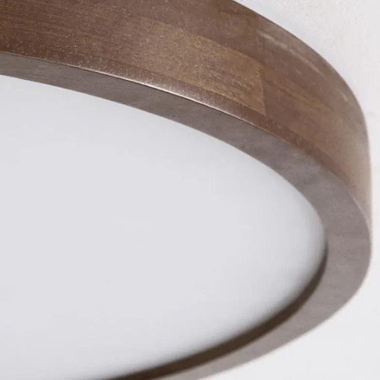 Warm and Elegant Wooden Flush Ceiling Lights - Clowas