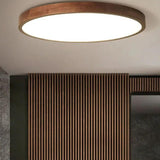 Warm and Elegant Wooden Flush Ceiling Lights - Clowas