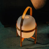 Portable White Lantern with Rounded Design - Clowas