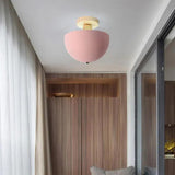 Hemispherical Corridor Wooden Ceiling Light - Clowas