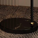 Simple Pleated Floor Arc Lamp for Living Room