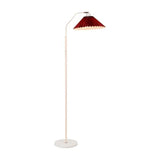 Vintage Pleated Bright Floor Lamp for Living Room