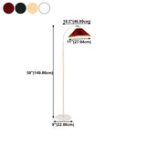 Vintage Pleated Bright Floor Lamp for Living Room
