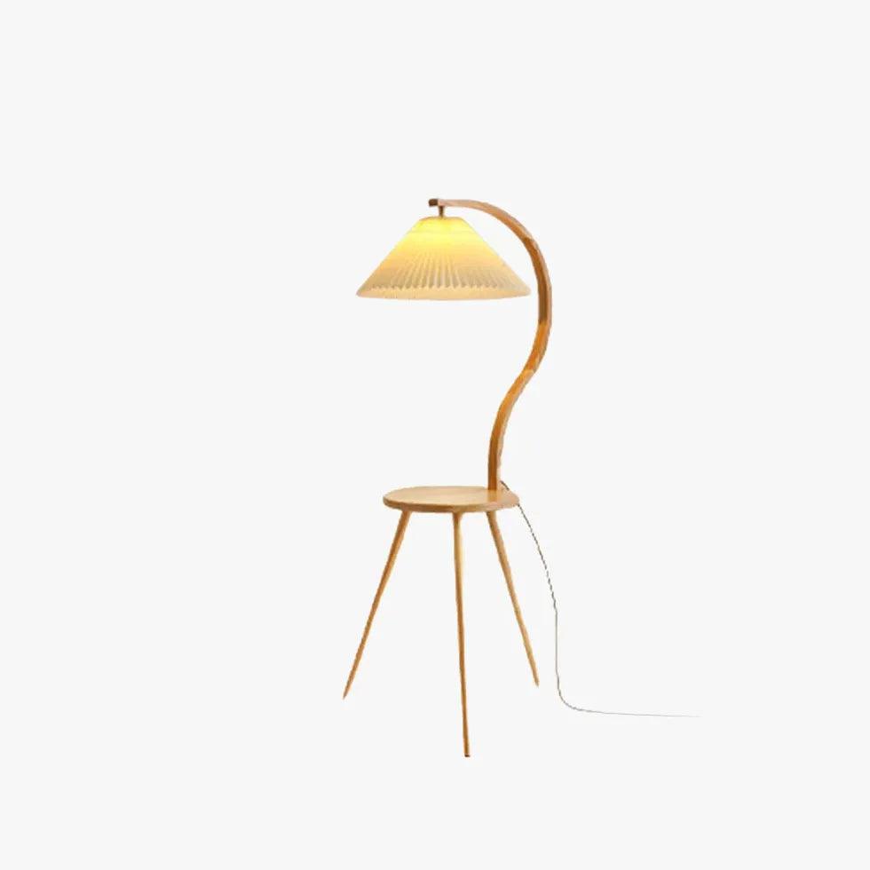Solid Wood Tripod Floor Lamp for Tea Table - Clowas