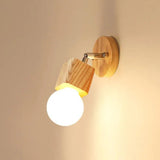 Square Globe Wooden Bathroom Spotlights - Clowas